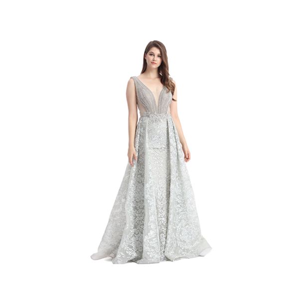 Comfortable Forging Middle Eastern Evening Dresses Sequin Long Beading Custom Size