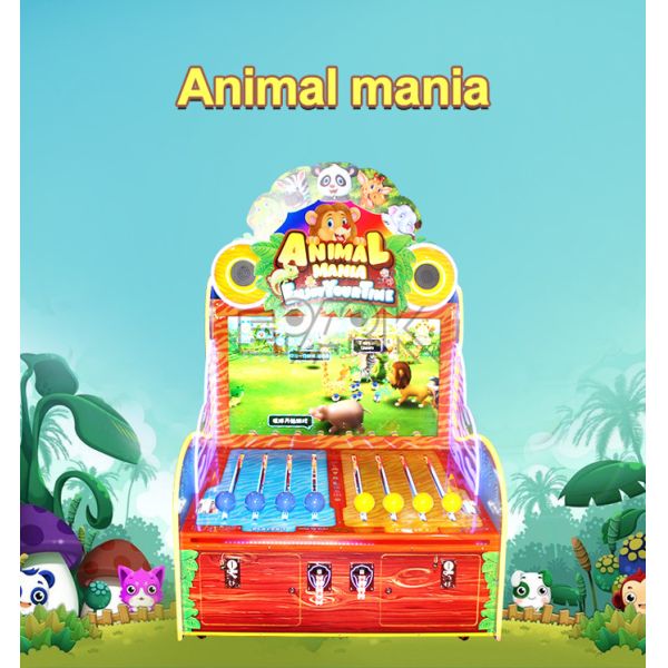 Indoor Kids Video Arcade Game Machine Win Lottery Tickets Collect Animals