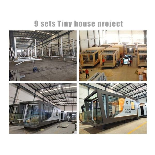 Prefab Light Steel Space Frame Tiny Building Portable House On Wheels