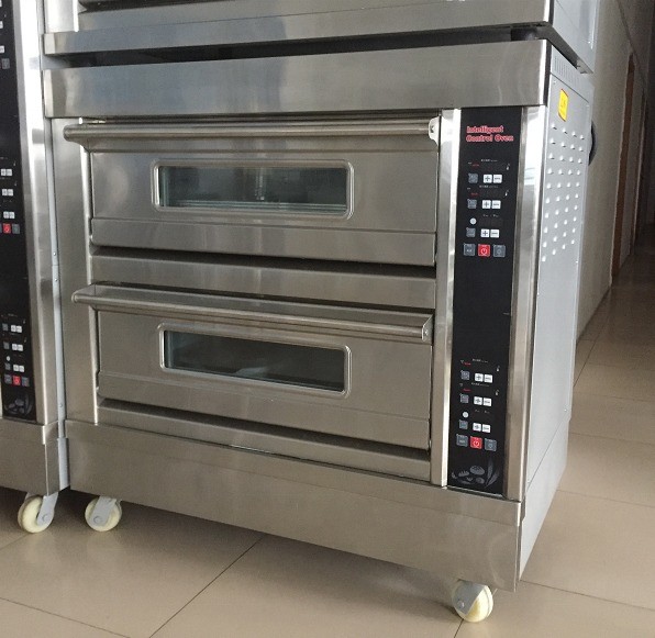 0.1kw Electric Deck Oven For Bread 3 Deck 12 Trays Gas Bakery Oven with Timer Control
