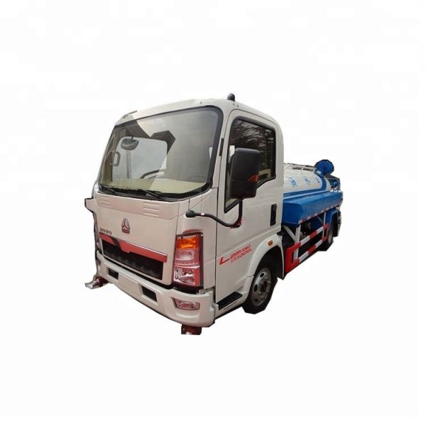 HOWO 3000 liters 85 hp 14 m sprinkling width water tank truck for sale