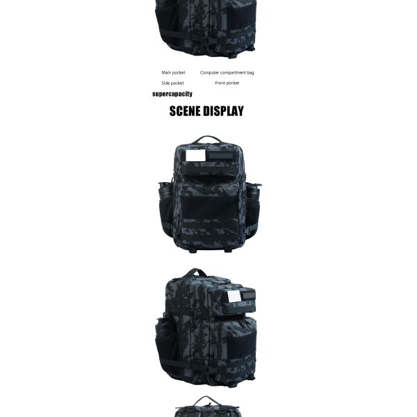 Sac à dos en polyester imperméable à l' eau de 45 litres