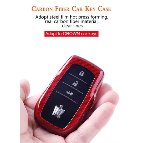 Случай лоснистого черного автомобиля волокна углерода Ниссан Твилл ключевой