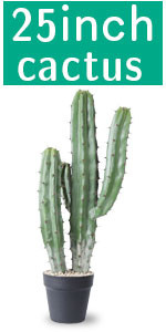 Artificial Cactus Fake Big Cactus 36 Inch Faux Cacti Plants For Home Garden Office Store Decoration
