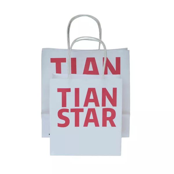 Recyclable White Printed Packaging Bag