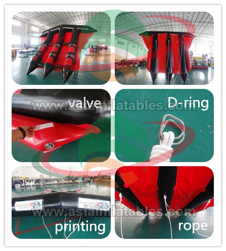 Раздувная езда потехи воды /Water шлюпки банана рыбной ловли мухы плавая для 6 всадников