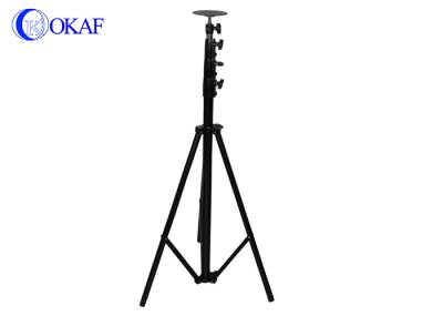 Mastro telescópico móvel Polo, torre de antena do tripé com material de aço inoxidável do fechamento