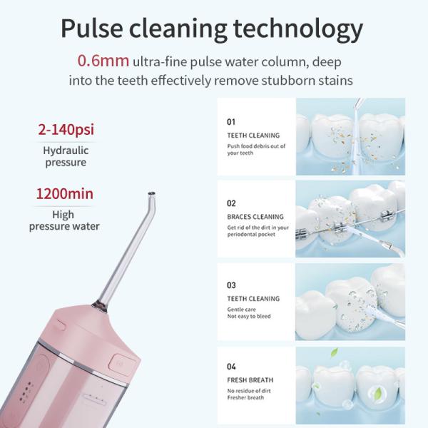 Household Cordless Water Flosser Teeth Cleaner IPX7 Waterproof