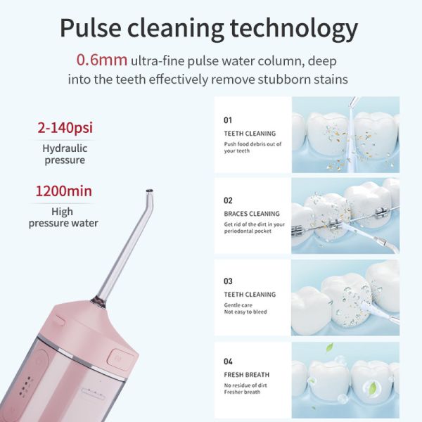 Small Mini Oral Water Irrigators , Electric Water Toothpick Multifunctional