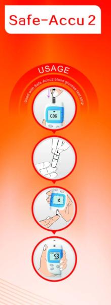 English Version Blood Glucose Home Test Kit With Individual Test Strips