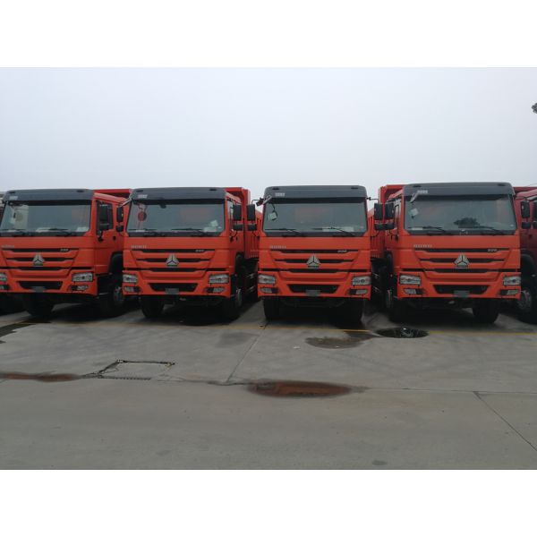 8X4 371HP Howo A7 Dump Truck With High Performance Engines Yellow Color