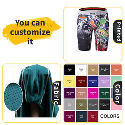 OEM Mens Sexy Underwear Custom Logo Floral Pattern Boxer Briefs