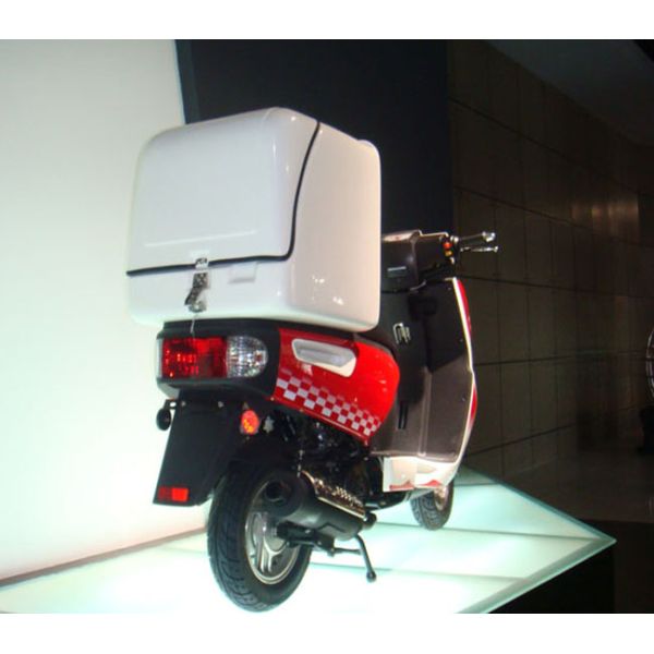 Waterproof Insulated Motorcycle Delivery Box , 113L White Motorbike Pizza Delivery Box