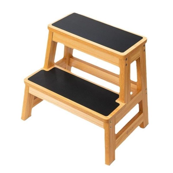 Living Room Furniture Step Stool for Kids Wooden Toilet Potty Training Chair Bathroom Anti-Slip Mat Sturdy and Durable