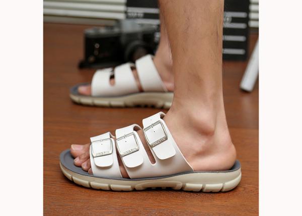 ODM Homens Sapatilhas de Couro Casual Sandais de Couro de Vaca Originais Homens Designer Flip Flops