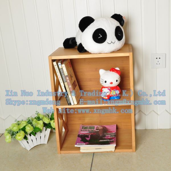 Bamboo children's bookshelves, bamboo bookcase, wooden bookcase