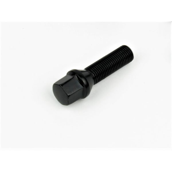 Black Audi Wheel Lug Bolts Carbon Steel Material 14x1.5 Thread Pitch