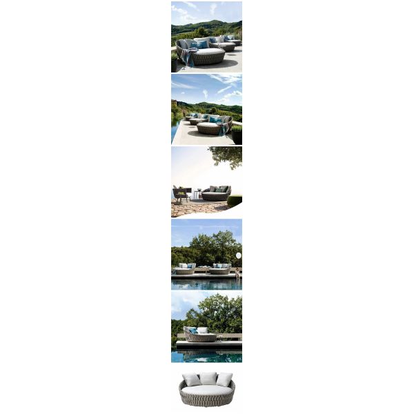 Bedroom Garden Line Daybed Lounger Bed Outdoor Furniture Rattan Bed