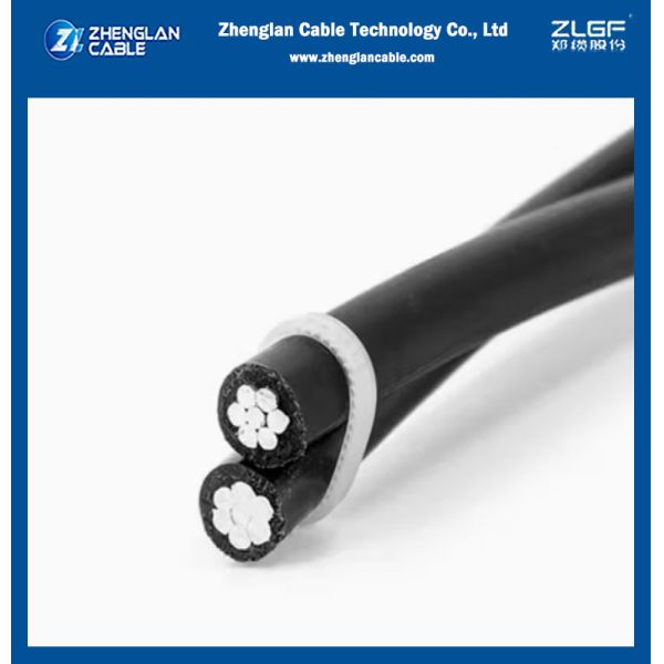 2*16mm2 Overhead AAC Conductor XLPE Insulation Aluminum Wire Twisted ABC Cable