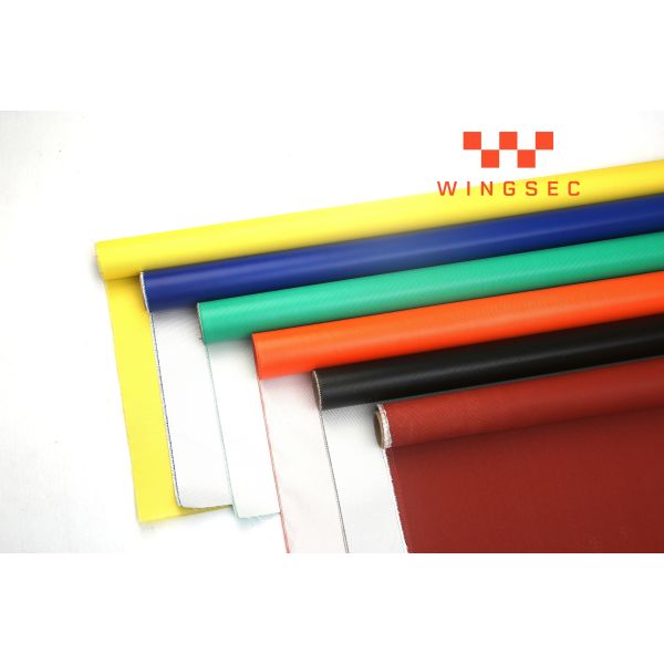 SS Wire Reinforced Silicone Coated Fiberglass Fabric with 200 to 2000 GSM Weight and Chemical & Oil Resistant Surface