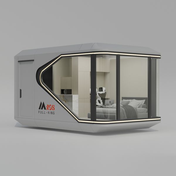M20 Space Capsule House with Smart Home System and Rock Wool Insulation in 5.6*3.3*3.2 Size