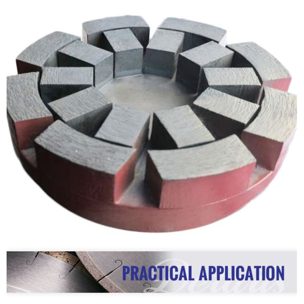 Металлическое порошковое бриллиантовое спутниковое колесо для полировки гранитной плиты 130 мм