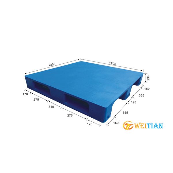 HDPE Stackable Nestable Plastic Pallet 1200x1200 Heavy Duty Ergonomic