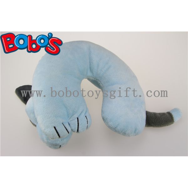Softest Baby Neck Pillow Plush Stuffed Blue Dog Travel Neck Support
