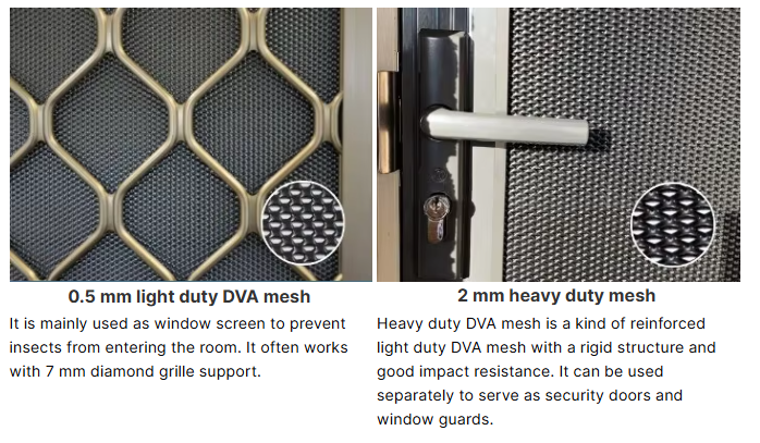 Aluminum Mesh Heavy Duty One Way Vision Security Mesh