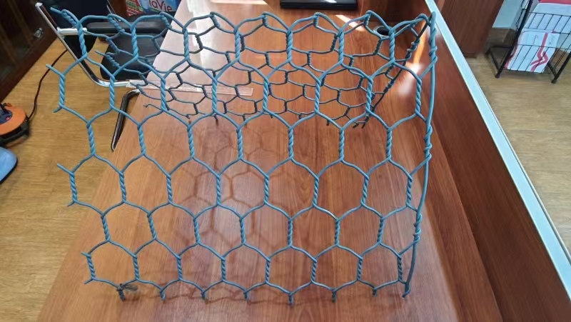 ASTM A 975 ПВХ с покрытием Gabion Baskets Двойная витая тканая сетка Fit Riverbank