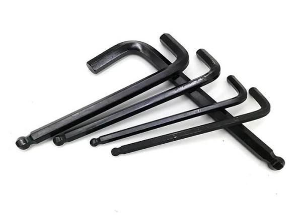 12mm Galvanized Steel Metal Hand Tool Black Oxide Coating L Type Ball Head Hex Allen Key Spanner