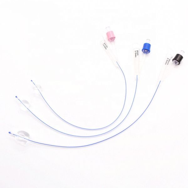 Medical Silicone Coated Foley Catheter Adult Urethral Catheter Tube in 1-Way 2-Way 3-Way Options