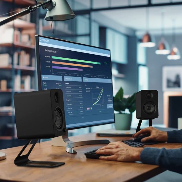 Профессиональная металлическая/алюминиевая несложная стойка для белого монитора студии