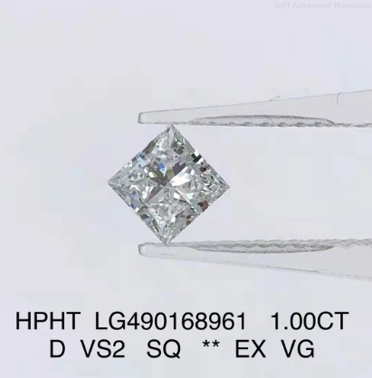 Синтетический HPHT 1 каратный лабораторный бриллиант D цвет VS2 EX бриллиант принцессы