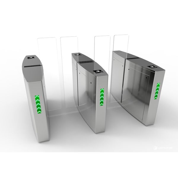 Brushless Motor Access Control Turnstiles Anti Pinch 550mm Width