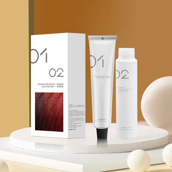 Kit de coloration capillaire semi-permanente à la crème de peroxyde sans ammoniaque pour la maison