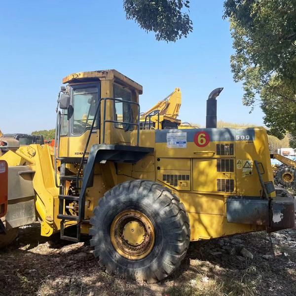 Komatsu 500 Used Loader 27600kg Used Wheel Loaders Front Loader WA500-3 Machine