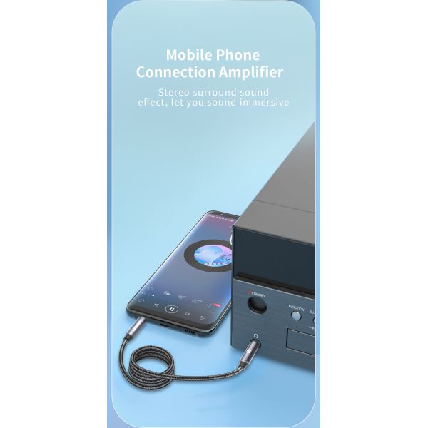 Essager 3.5mm Male to 3.5mm Female AUX Jack Headphone Audio Cables