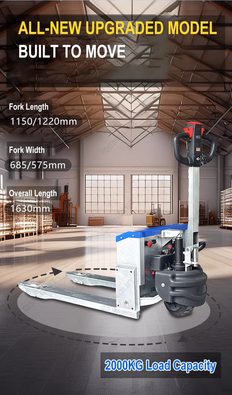 SINOLIFT EPT20RTS(G) Galvanized Electric Rough Terrain Pallet Truck