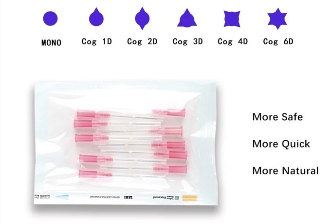 levage émoussé coréen de Pdo de canule ultra V de fil de 4d 100mm PDO de l'ascenseur