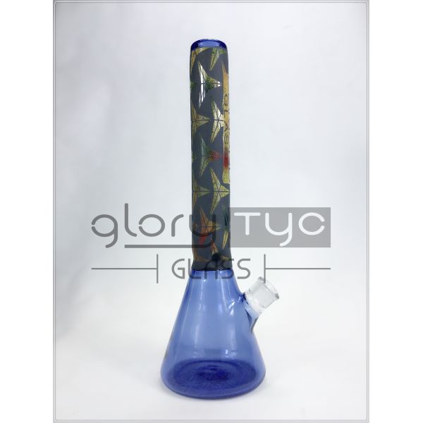 a taça de vidro fêmea gravada da tubulação de água de 18.8mm cabeça tribal bongs