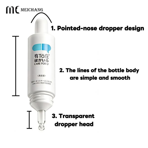 30ml PP Medical-Grade Airless Dropper Bottle with Freshness-Locking Design for Serum and Skincare