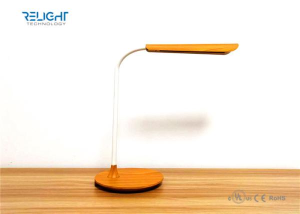 Wooden Grain Led Desk Lamps  with Eye-Protected and USB Output Charging Port
