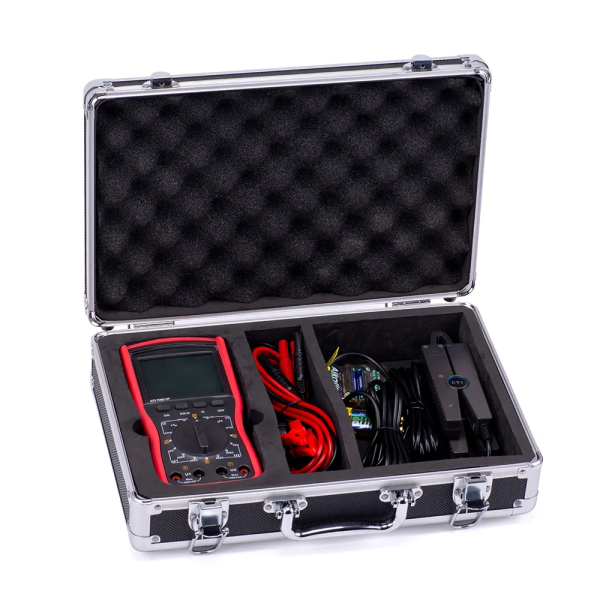 Dual Clamp Digital Phase Volt-Ampere Meter with 500V/10A Measurement Range, LCD Display and Auto Power Off