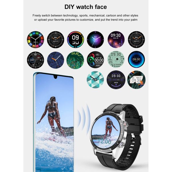 Large Memory Bluetooth IOT Devices Smart Watch Built In MP3 Iphone Compatible