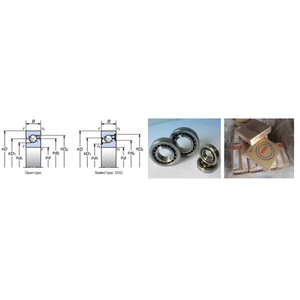25x62x15 мм NSK угловой контактный толчок шаровые подшипники 25TAC62B шаровой винтовой подшипник