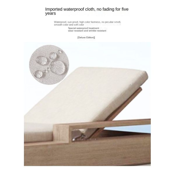 Modern Style Outdoor Garden Pool Lazy Patio Leisure Chair Lounge Bed For Sleeping