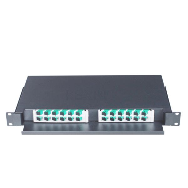 1U 19 Inch Rack Fiber Patch Panel ODF Cabinet Cold Rolled Steel