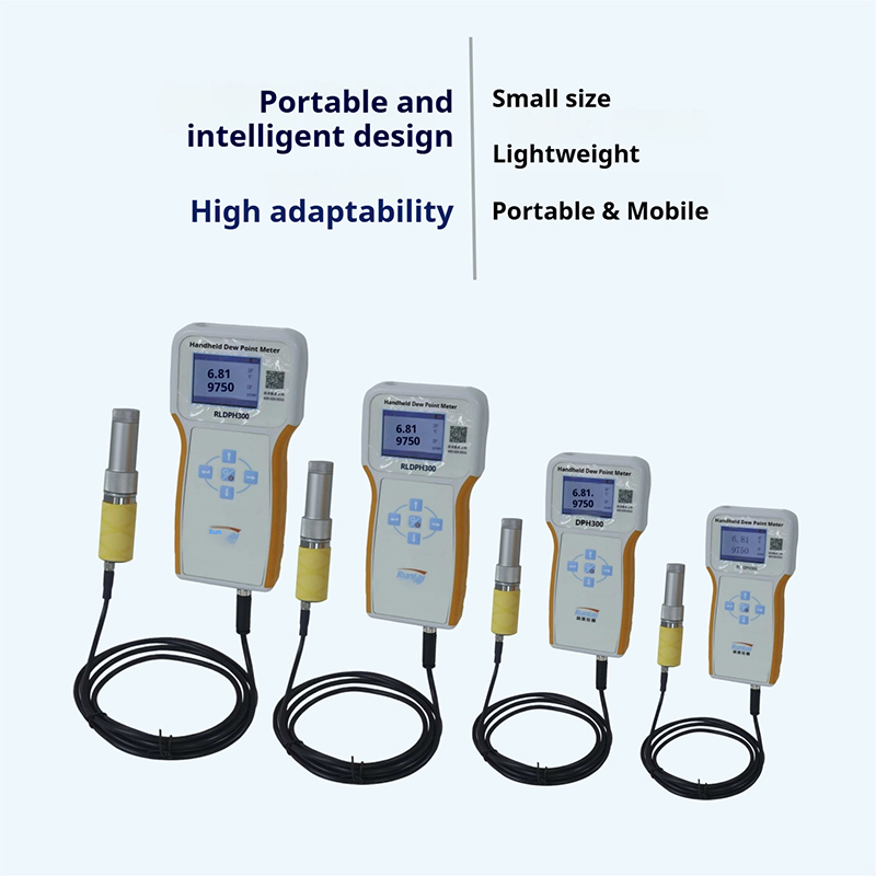 Handheld Gas Dew Point Analyzer Micro Water Tester Trace Water Analyzer Metal Construction Detector