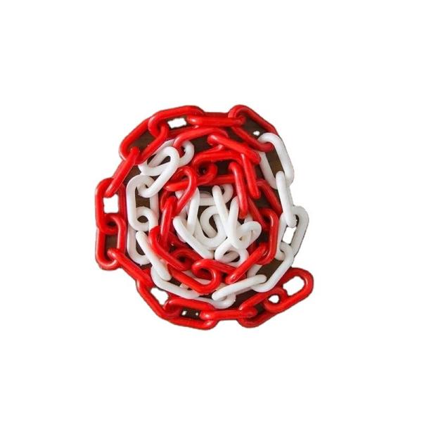 PE Material 6MM Plastic Barrier Chain for Road Safety Injection Structure Standard